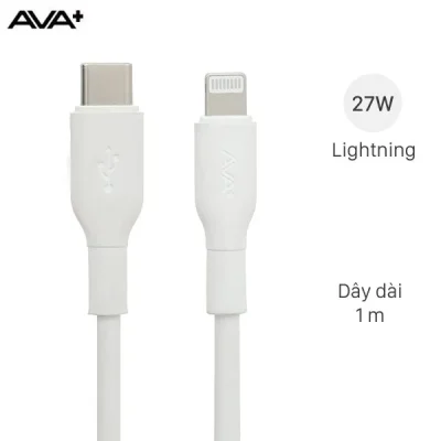 Cáp sạc AVA+ Type-C to Lightning 27W