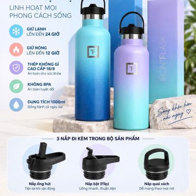 BÌNH GIỮ NHIỆT IRON°FLASK 1000ML