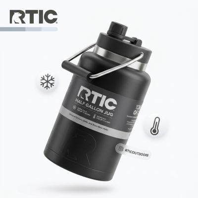 RTIC Insulated Jug 1.8L, bình giữ nhiệt 1.8L, bình giữ nhiệt dung tích lớn, bình giữ nhiệt RTIC, bình cách nhiệt 1.8L