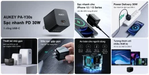 Củ Sạc Nhanh AUKEY Minima 30W PD/PPS
